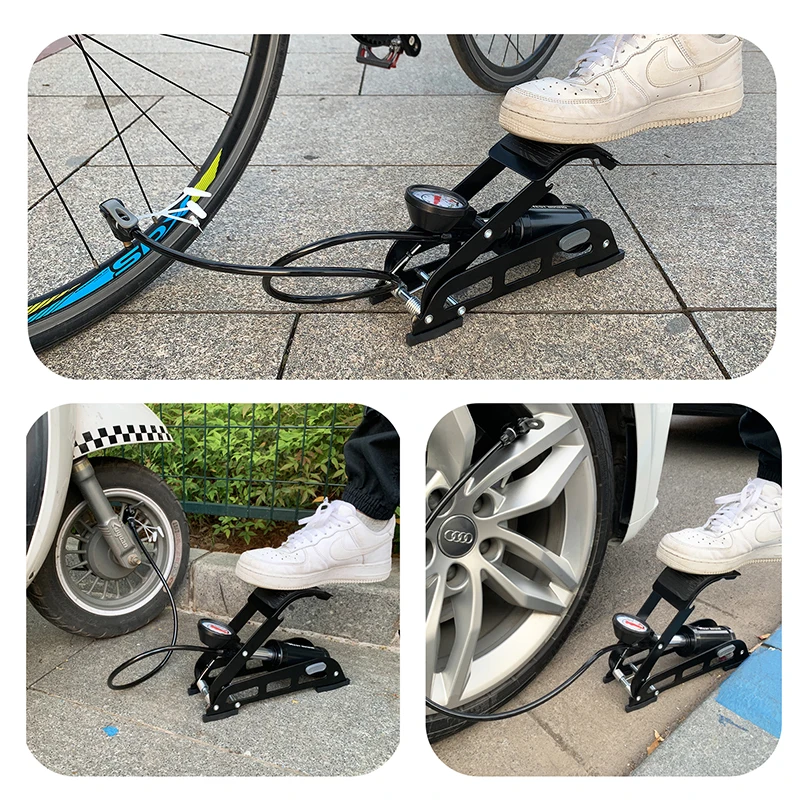 WEST BIKING Велосипедные насосы высокого Давление датчик ножной воздушный насос на