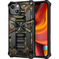 camouflage shockproof armor case for iphone 13 12 pro max mini 11 xr xs max x se 2020 8 7 6s 6plus hidden kickstand bumper cover