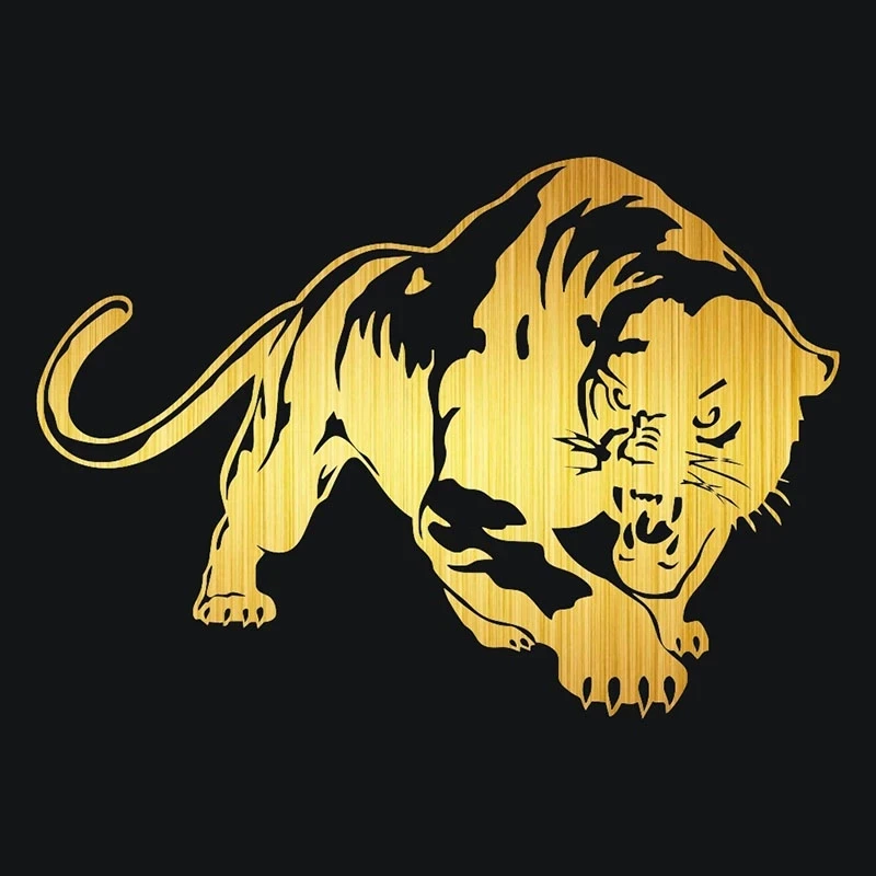 

19*13CM Fiery Wild Panther Hunting Car Sticker Cool Vinyl Waterproof Car Body Decals Motorcycle Accesseries Car-styling