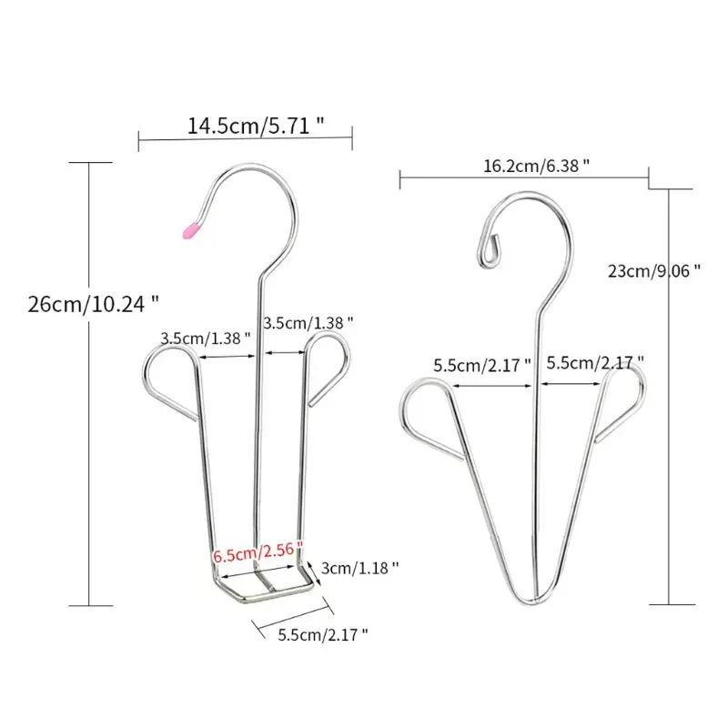 

Household Shoes Drying Rack Hanger Hook Stainless Steel Hanging Shelf Organizer Space Saving Home Wardrobe Storage D0AC