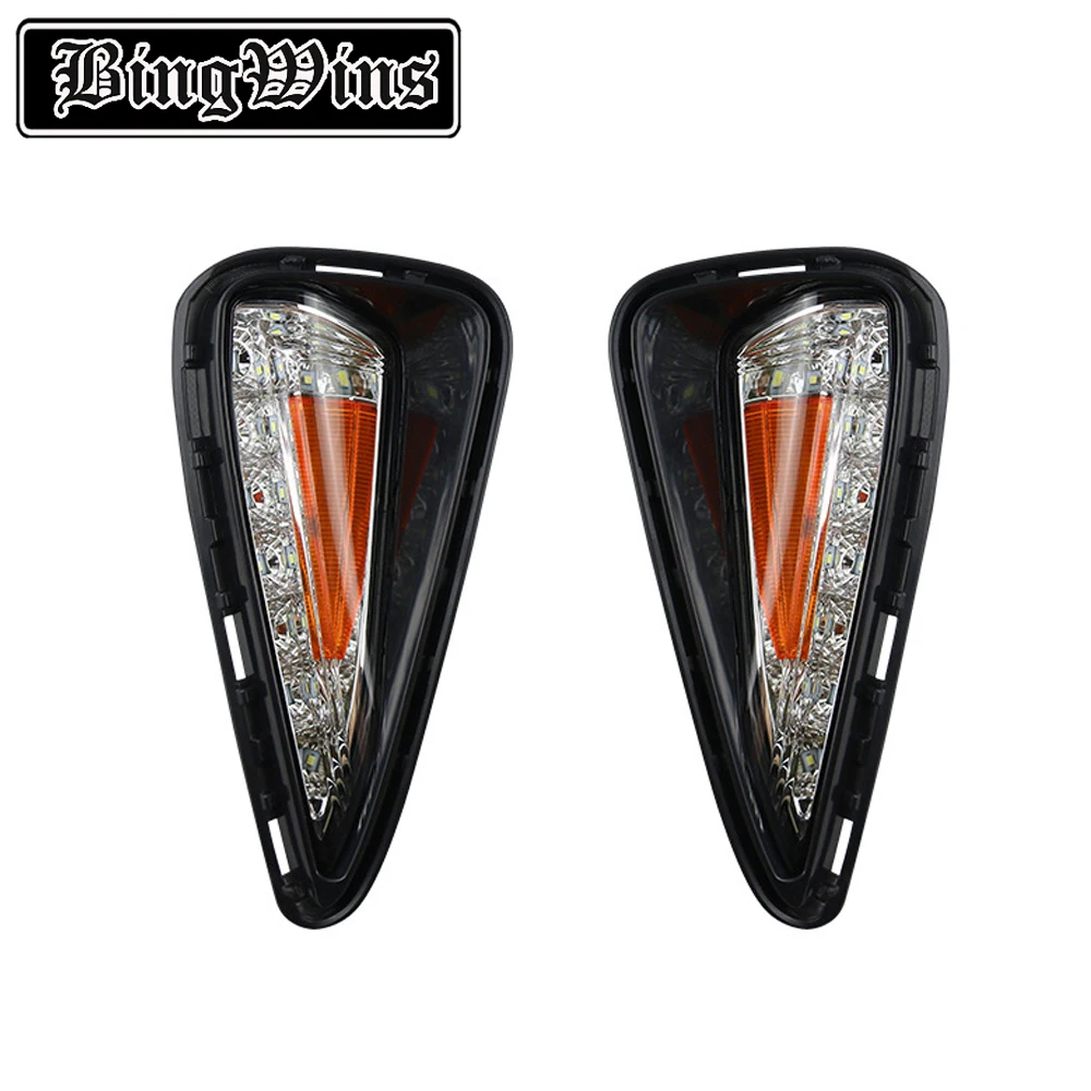 

Car styling For Camry 15-17 LED daytime running lights refitted with Camry fog lights fangs