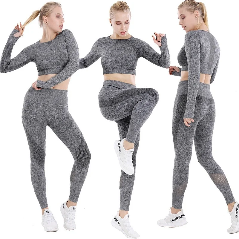 

Ribbed Yoga Leggings Sports Tights Woman Seamless Yoga Pants Tummy Control Gym Fitness Legging Push Up Workout Legins Female