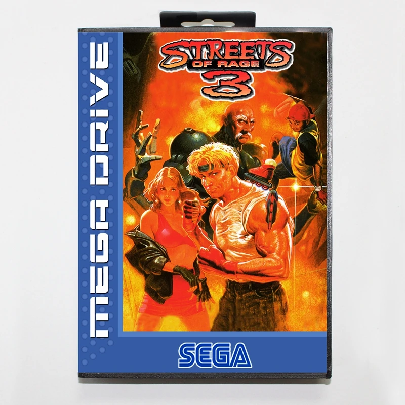 Sega MD игровая карта Streets of Rage 3 с коробкой для MegaDrive консоль 16 бит карта|Картриджи| |