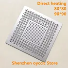 Прямой нагрев, 80*80 90*90, фотолампа, фотолампа, фотовспышка 0,5 мм, трафарет BGA