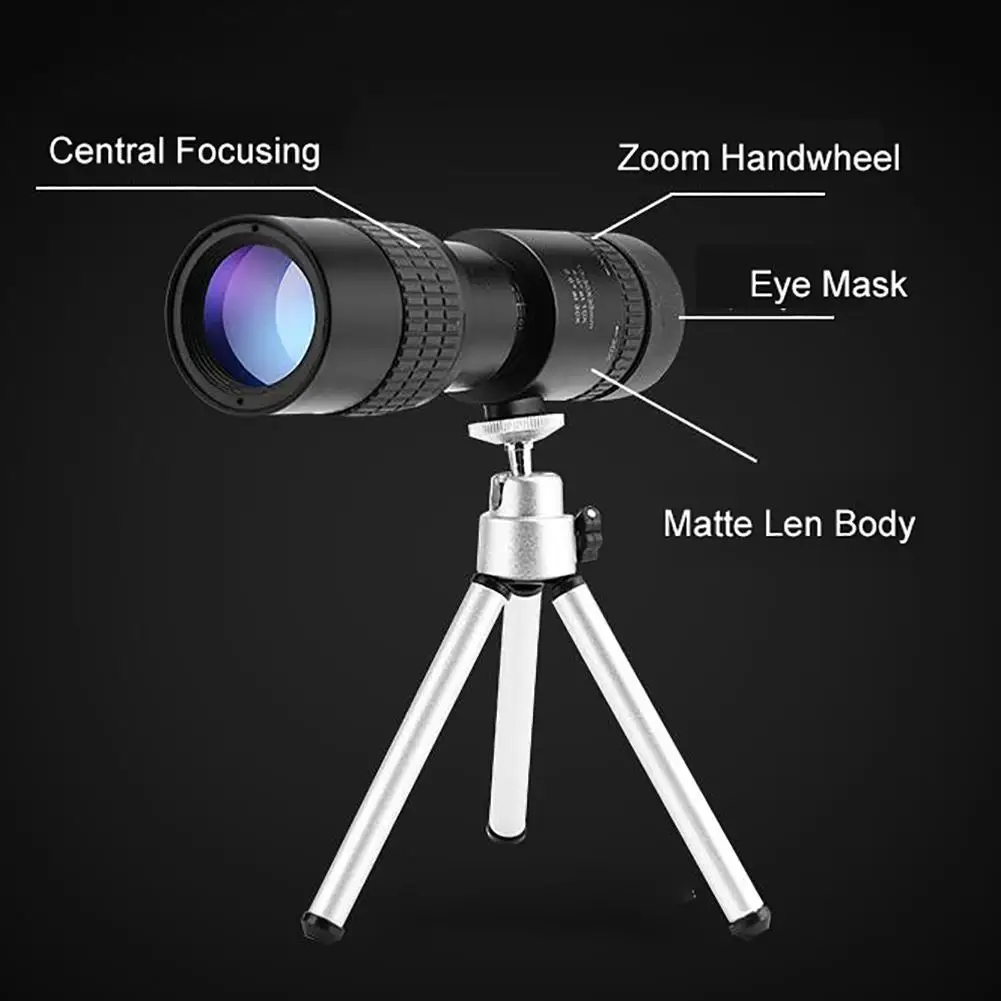 

Monocular Telescope Mobile Phone Camera Times HD High Bak4 Prism Waterproof Wide View Zoom Single-tube Mini Telescope