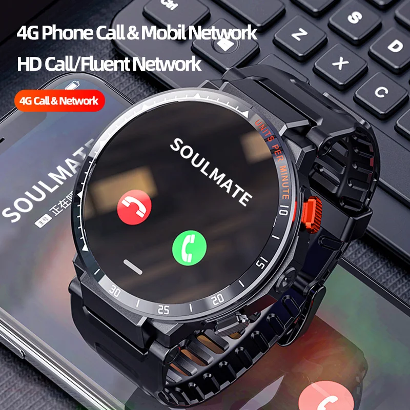 

New Smart Watch phone Fitness Android 7.1 Wifi 4G Smartwatch Men 1.6 Inch Camera Video GPS Call clock Heart Rate Monitor iOS