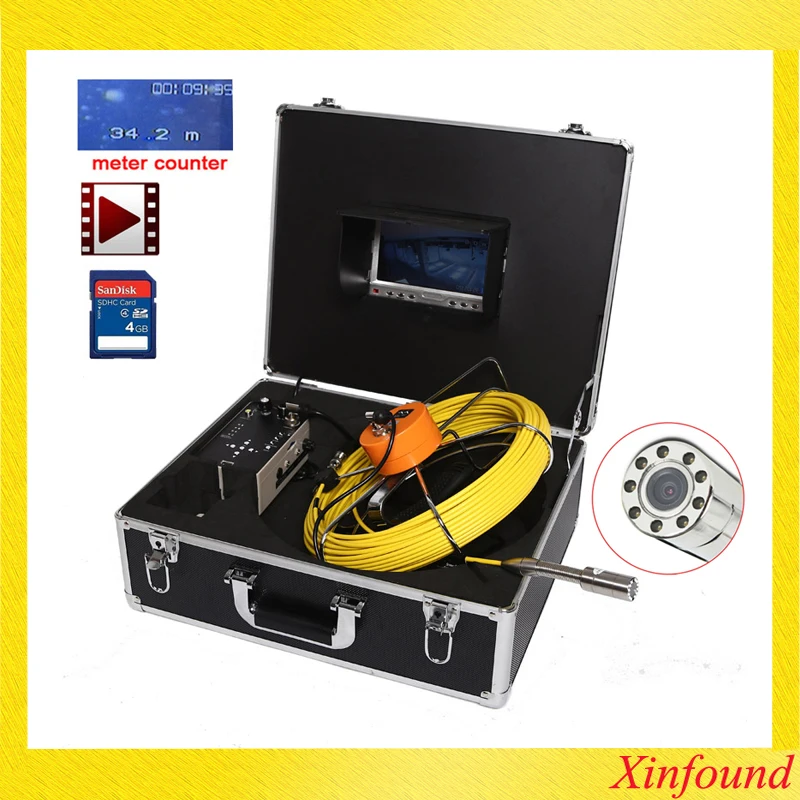 17 мм счетчик видеорегистратор труба канализационная камера инспекции дренажных