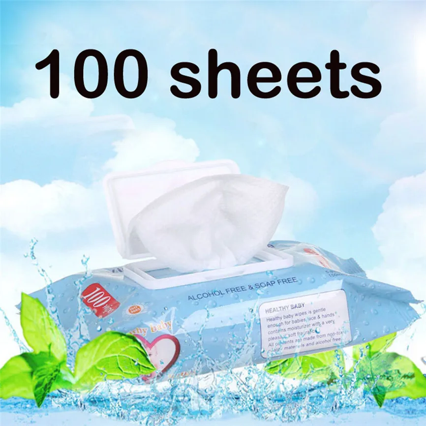 Влажные полотенца с витамином Е 100 чистые нетканые ткани для кормления без запаха