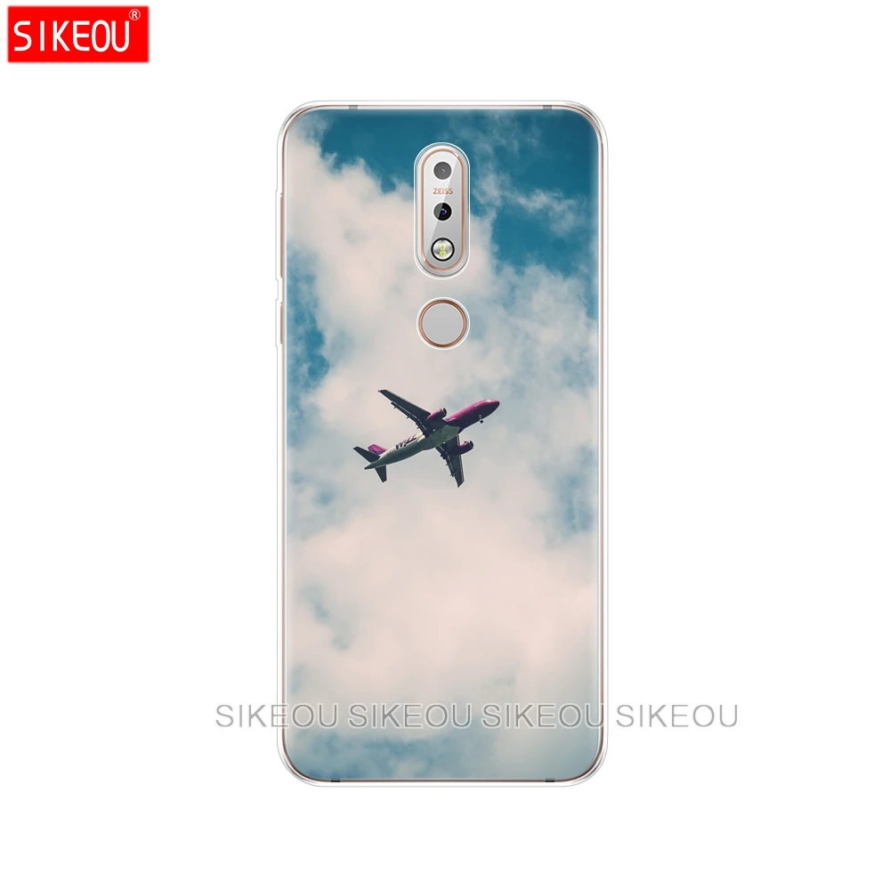 Мягкий ТПУ силиконовый чехол для телефона coque Nokia 7 1 Чехлы 5 84 дюймов 2018 мобильный