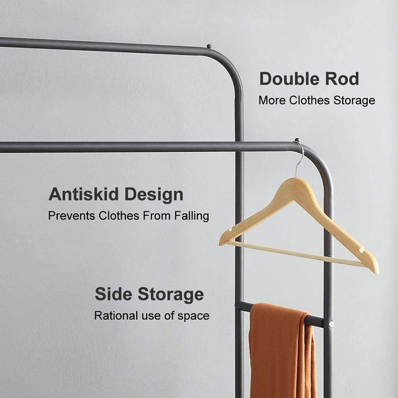 coat rack clothes hanger floor standing clothes hanging wardrobe drying clothes rack storage simple furniture mobile cloth rail free global shipping