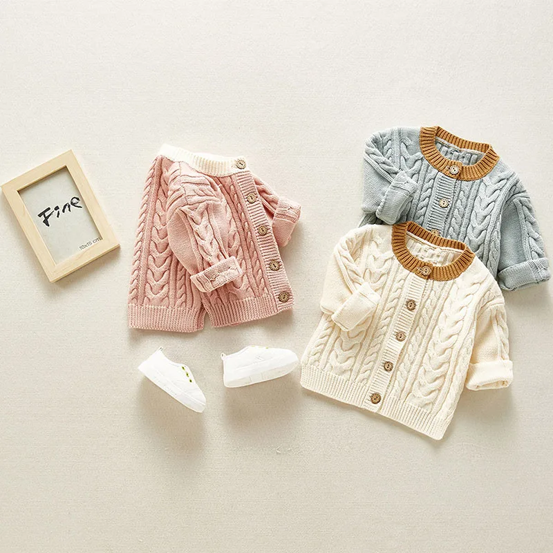 Весенний свитер для новорожденных мальчиков и девочек 2022 пальто брендовый