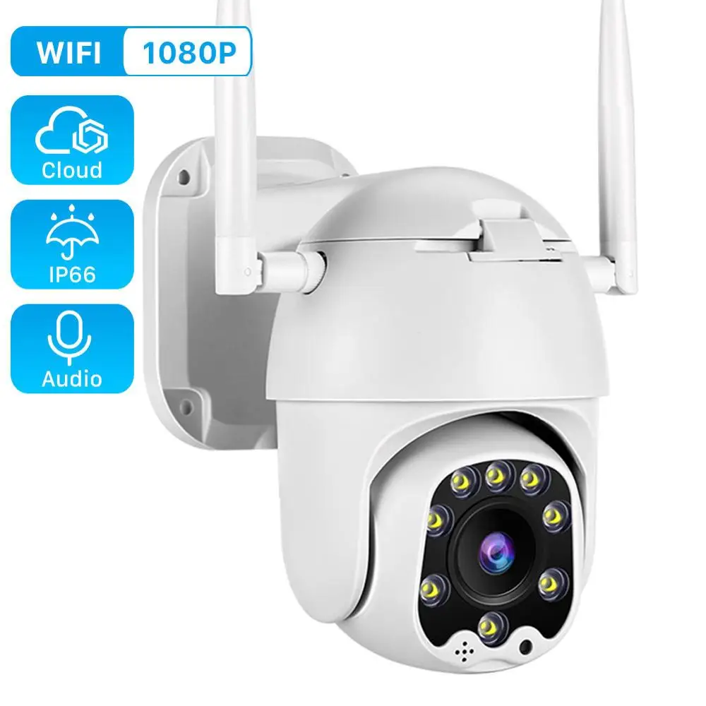 1080P PTZ IP камера Wifi Открытый скоростной купол Беспроводной Wi-Fi камера безопасности Pan Tilt 4X цифровой зум 2MP сеть видеонаблюдения