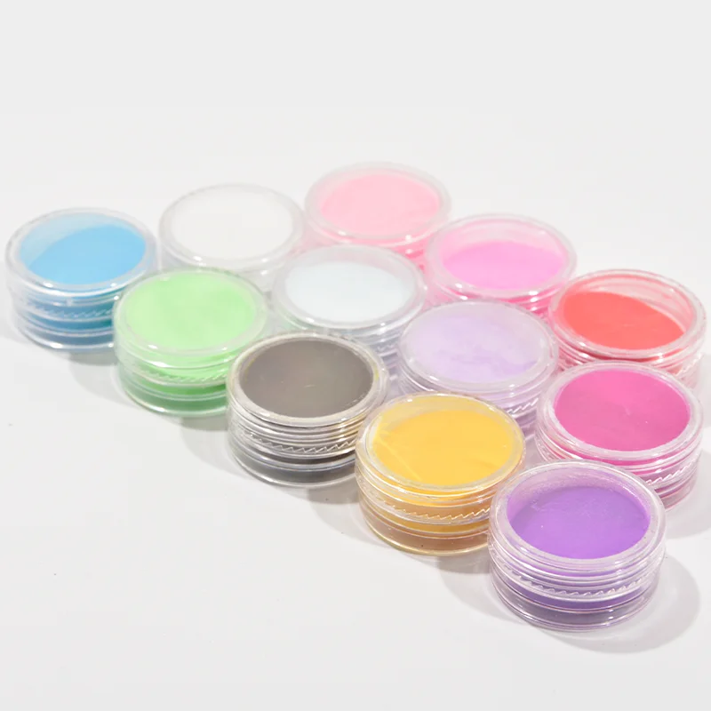 12 шт./компл. нейл арта блестящие лодочки пудрового цвета