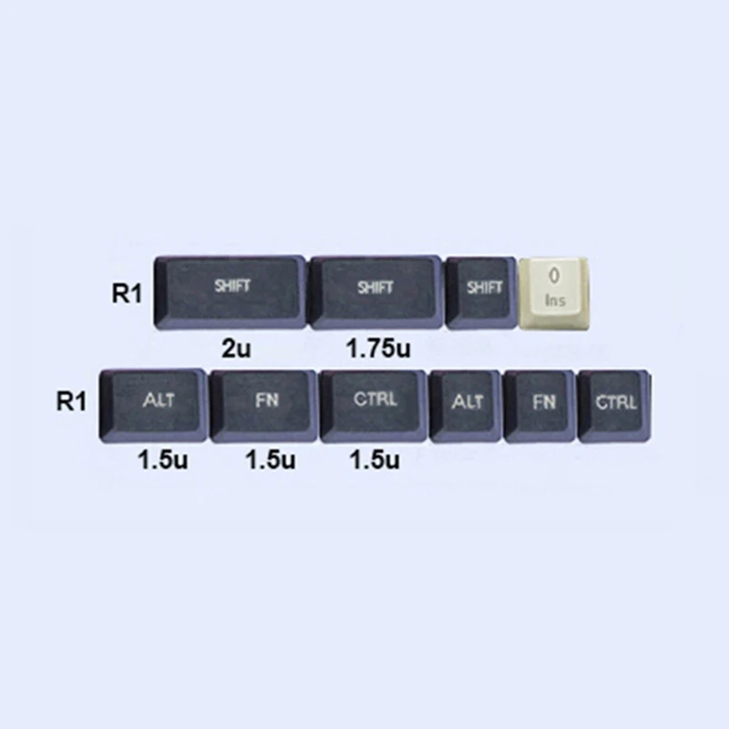 61 64 87 96 108 ключей PBT углерода Цвет смешанные оригинальные OEM профиль с лазерной