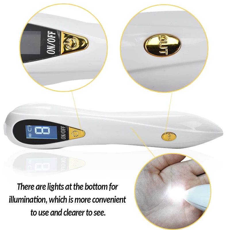 Лазерная плазменная Машинка для удаления татуировок на лице с ЖК