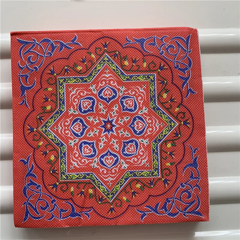 Decoupage paper napkins tissue vintage towel mysterious pattern striped moon star birthday wedding party home beautiful decor 20 | Дом и сад