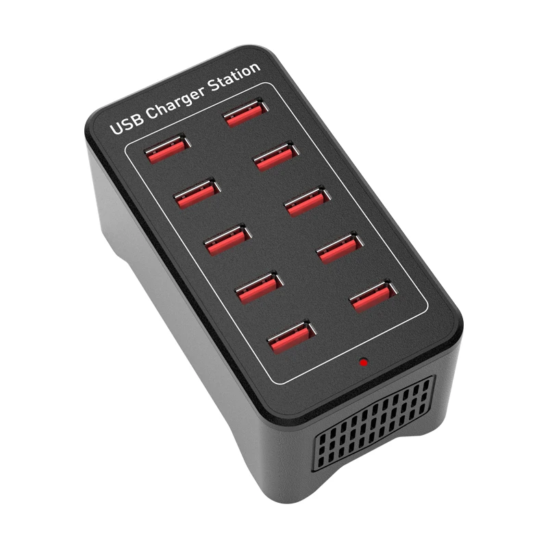 

Зарядное устройство с 10 USB-портами и поддержкой быстрой зарядки