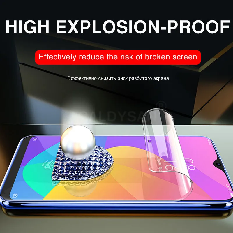 20d полностью Защитная Гидрогелевая пленка для Xiaomi Mi 9T Pro 8 Lite 9 SE A3 CC9e Pocophone F1 Защитная Гидрогелевая пленка