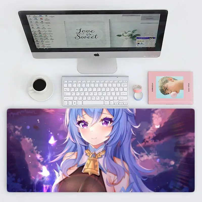 

Genshin Impact Gaming Player desk laptop Rubber Mouse Mat Desk Table Protect Game Office Work X XL Non-slip Laptop Cushion