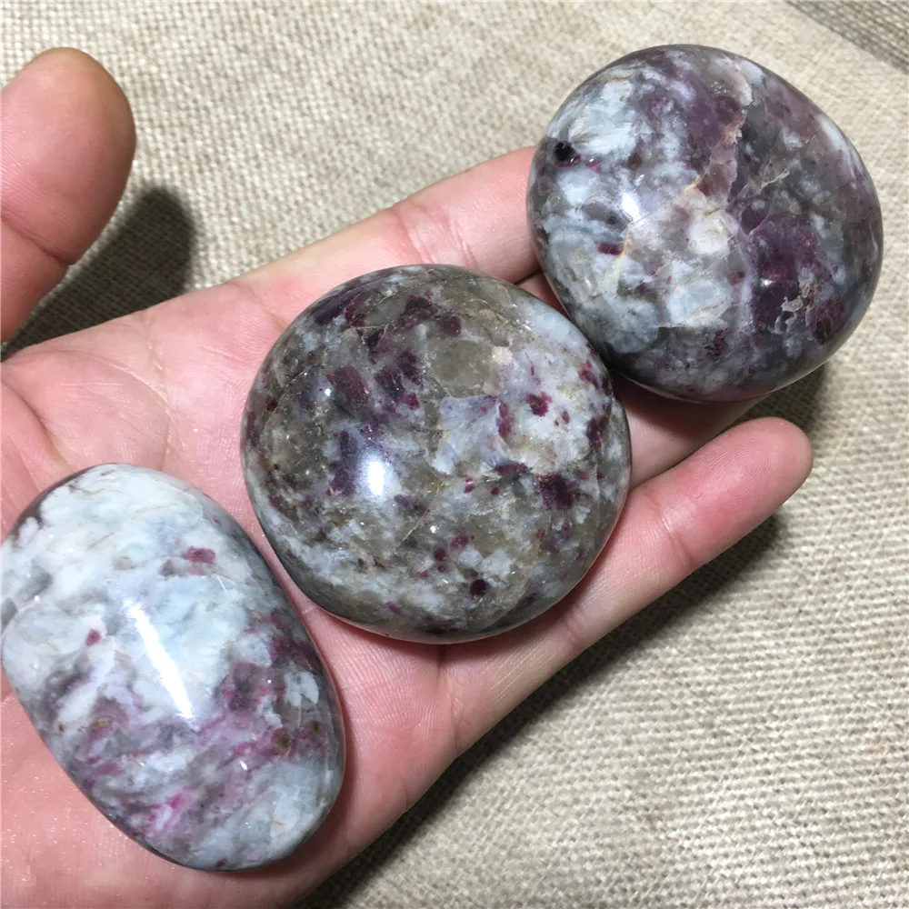 

Palm Natural Red Tourmaline Quartz Crystal Stones Specimen Home Crafts Decoration Gift Ball Reiki Healing