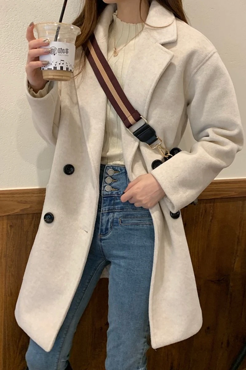 

2020 Medium Long Collar Cotton Jacket