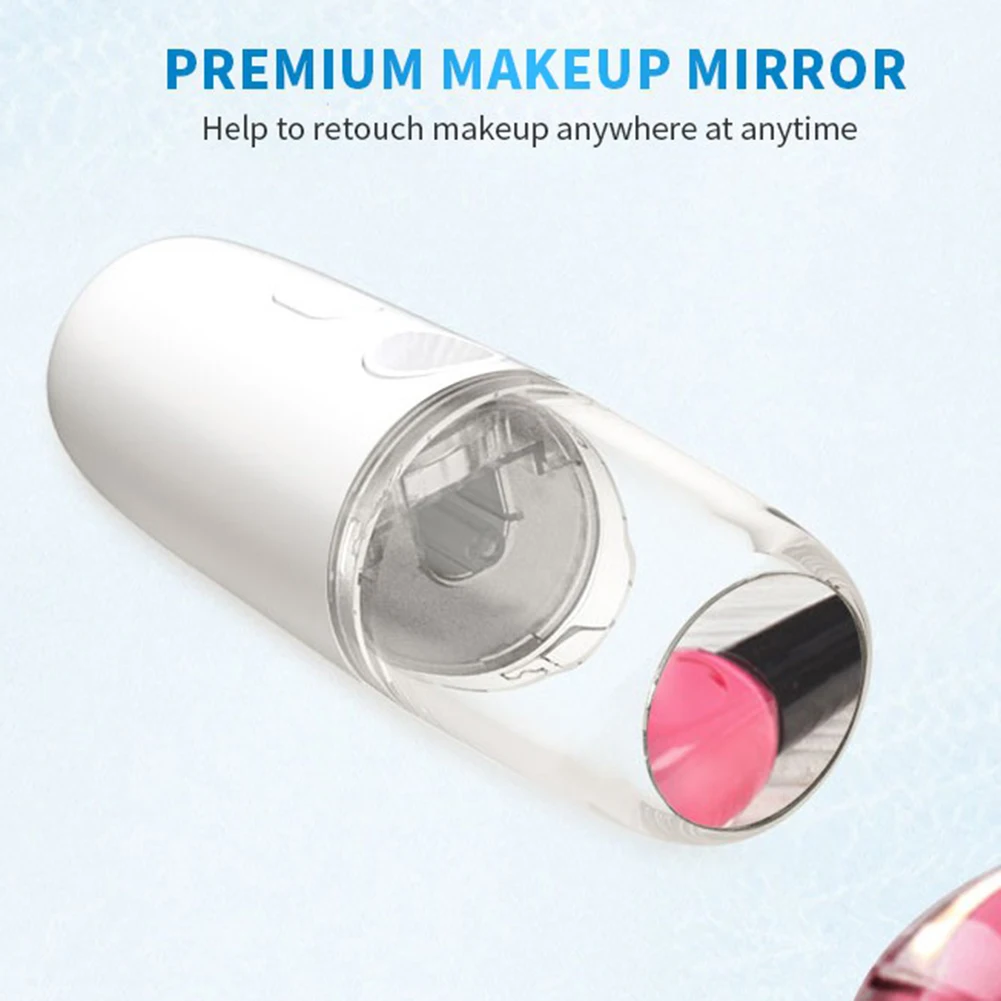 Portable Handheld Nano Mist Spray Facial Humidifier Moisturizing Instrument USB Charging Water Steamer Hydrating Device | Красота и