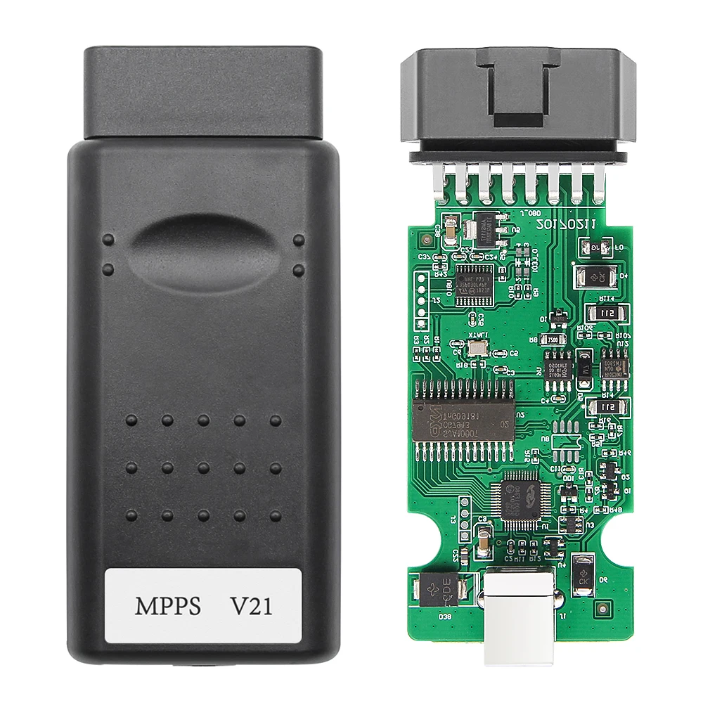 Интерфейс тюнинга автомобиля OBD 2 для ЭБУ MPPS V18 V21 Многоязычный CAN-кабель мигающий