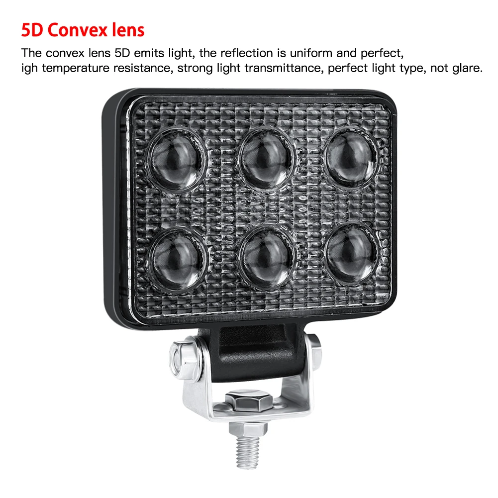 3 ”12В 48 Вт 6LED рабочий светильник Точечный для вождения противотуманных фар