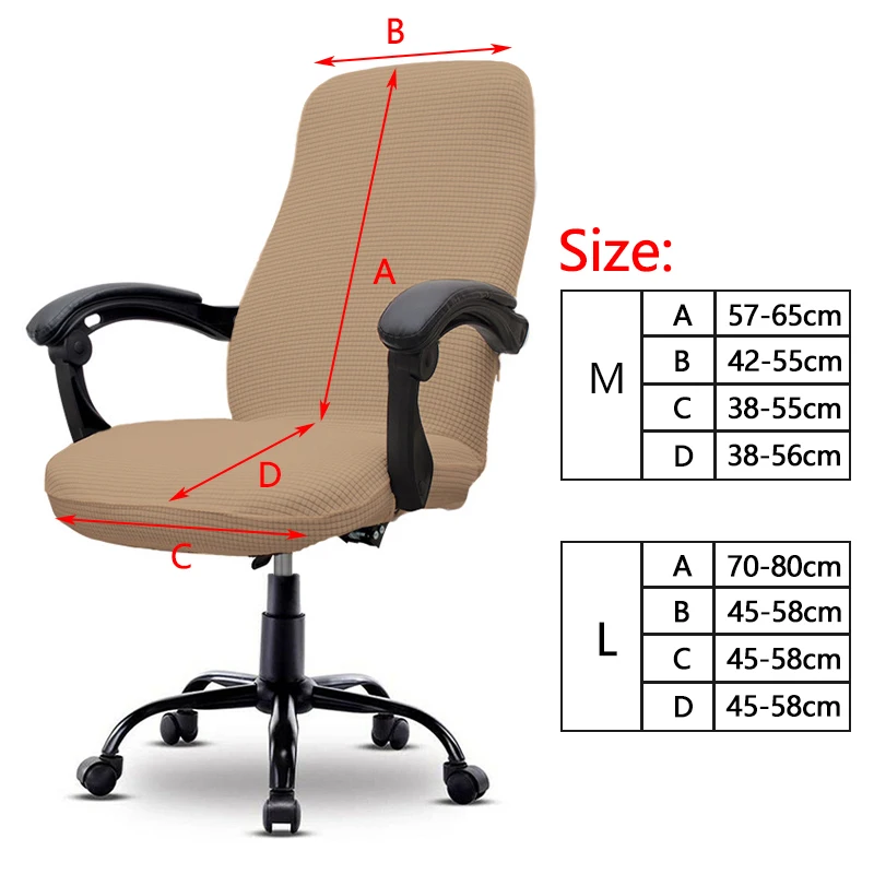 waterproof computer chair covers anti dirty rotating stretch jacquard office desk seat chair cover removable elastic slipcovers free global shipping