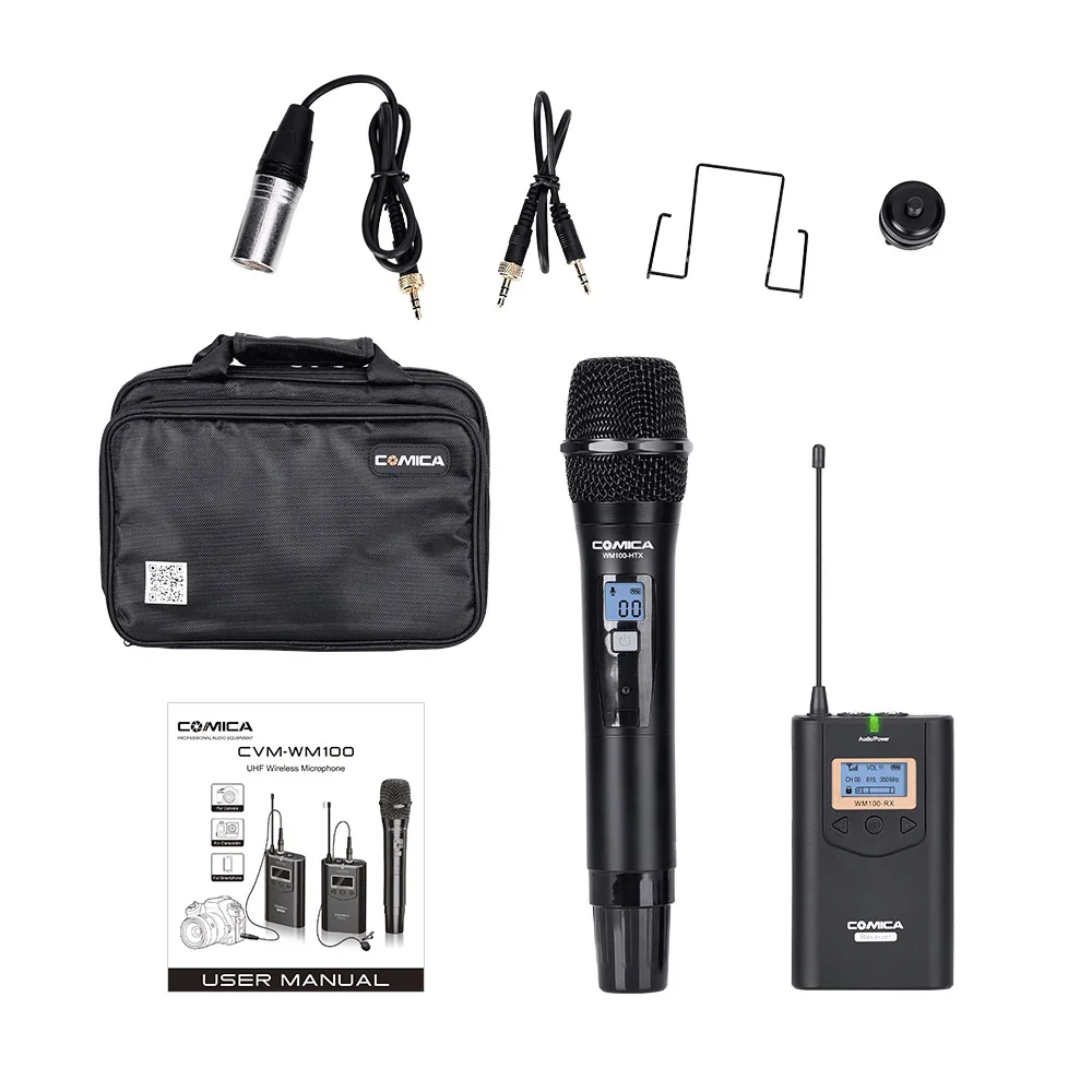 

COMICA CVM-WM100H 48-Channel UHF Wireless Handheld Microphone System for DSLR Camera Camcorder