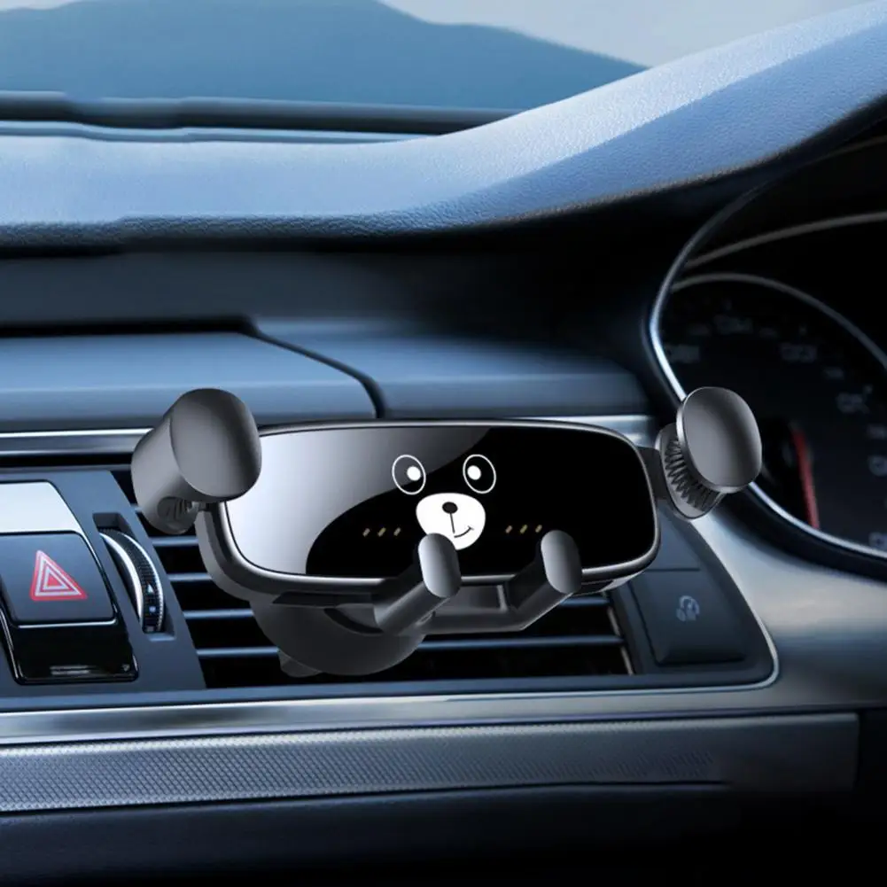 

Car Phone Holder Multi-purpose Universal 360 Degree Rotation Cute Bear Air Vent Gravity Phone Stand for Driving