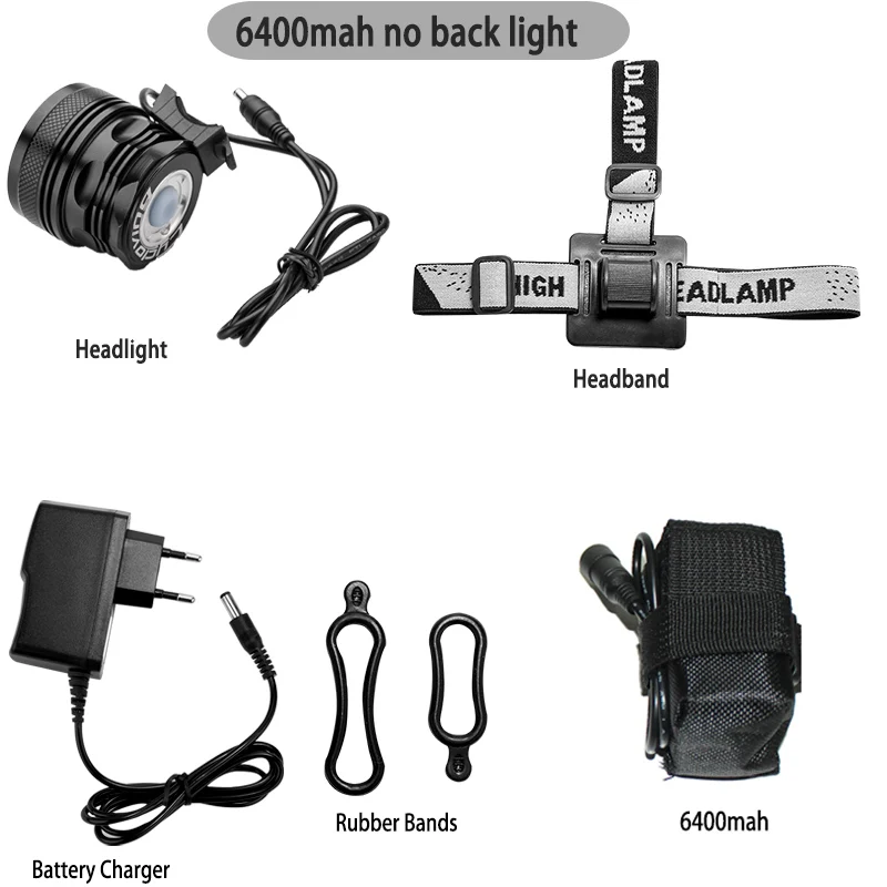7LED 6400mah Cycloving брендовые высококачественные одноцветные светодиодный велосипедный светильник велосипед светодиодный головной светильник фары Алюминий из водонепроницаемого материала - Цвет: 7LED 6400mah