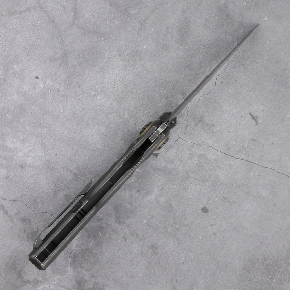 Складной нож с большим диском District 9 карманный Клинок титановым лезвием M390 для