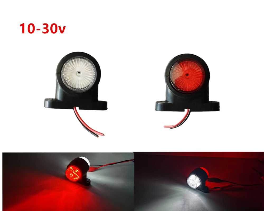 

1 pair 1.25inch 10-30v 12v Emark Position stalk lights side marker outline trailer Truck Lorry Van Clearance lamp Pedestal light