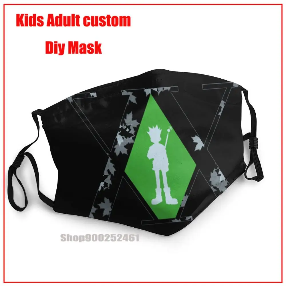 

Hunter X Hunter--DIY mask for face fashion harry mask washable reusable face mask mascarillas de tela lavables con filtro