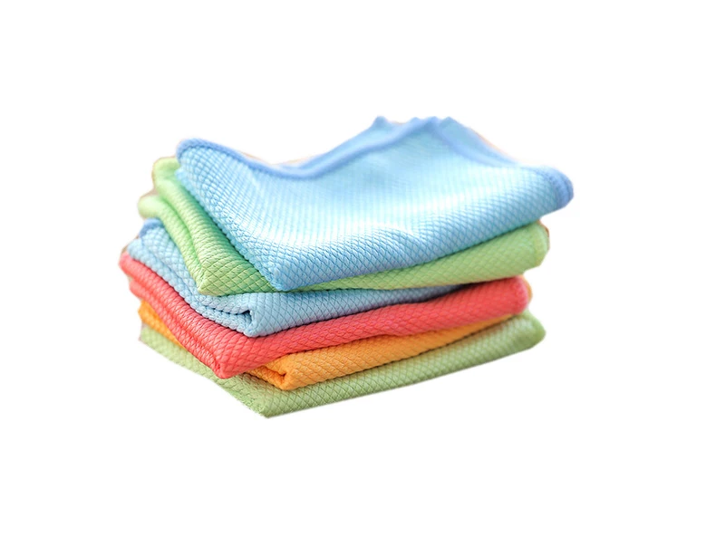 2pcEfficient бамбуковое волокно чистящее полотенце впитываемое стекло кухонная ткань