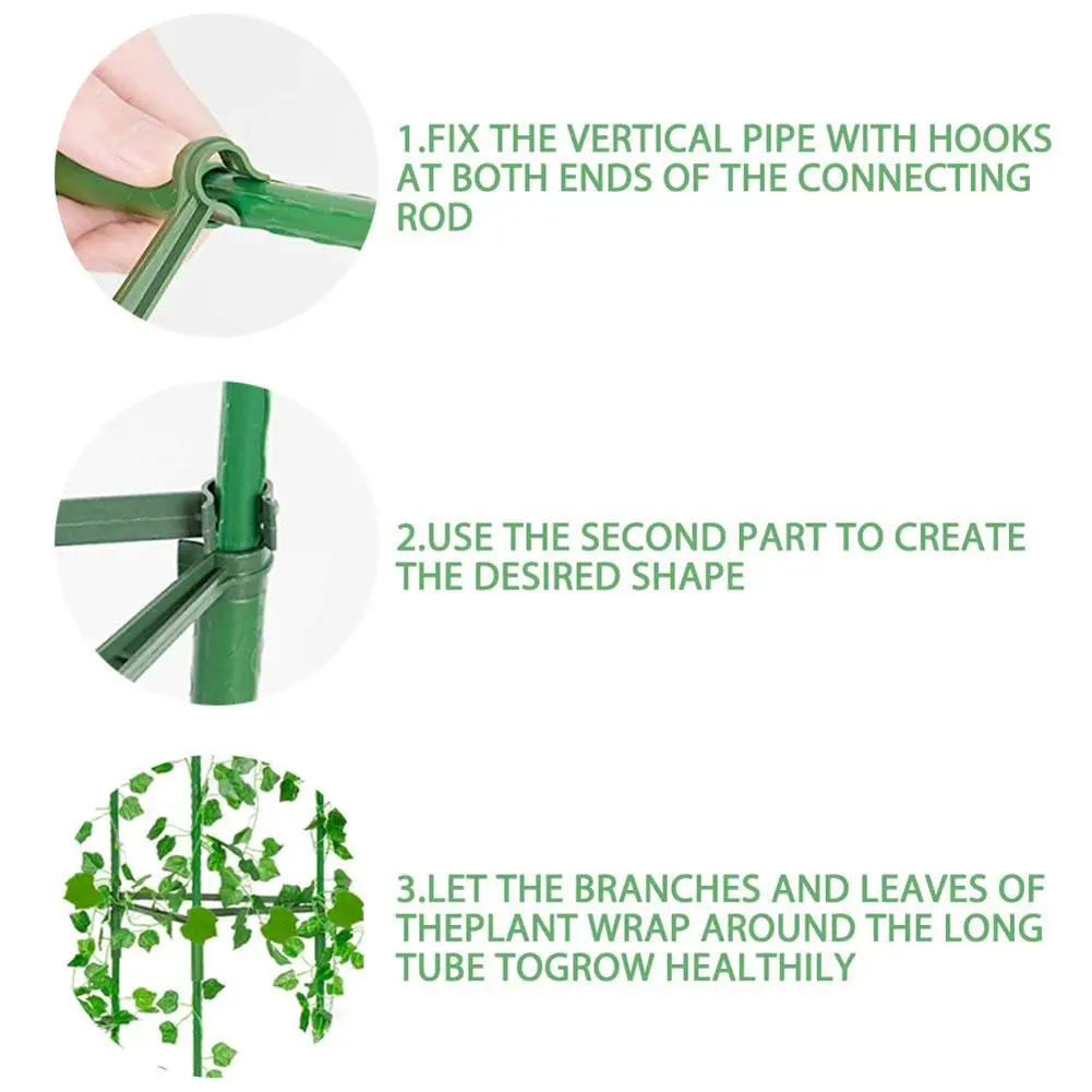 

12PCS Tomato Cage Connectors Adjustable Reusable Stake Arms For Tomato Cage Garden Plants Trellis Connectors Plant Stakes Buckle