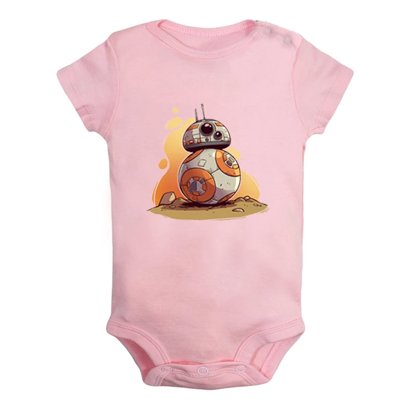 JcBaby1276PD BB-8 «Звездные войны», «Пробуждение силы», «Сопротивление», Одежда для новорожденных мальчиков и девочек, комбинезон с принтом, боди для младенцев, хлопковые комплекты одежды - Цвет: JcBaby1276PD