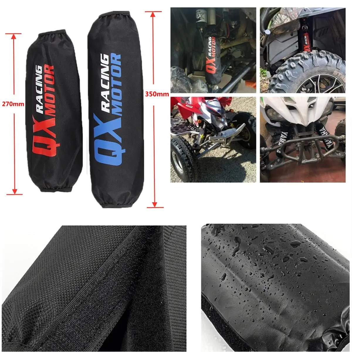 

Front Fork Protector Rear Shock Absorber Guard Wrap Cover For CRF YZF KLX Dirt Bike Motorcycle ATV Quad Motocross