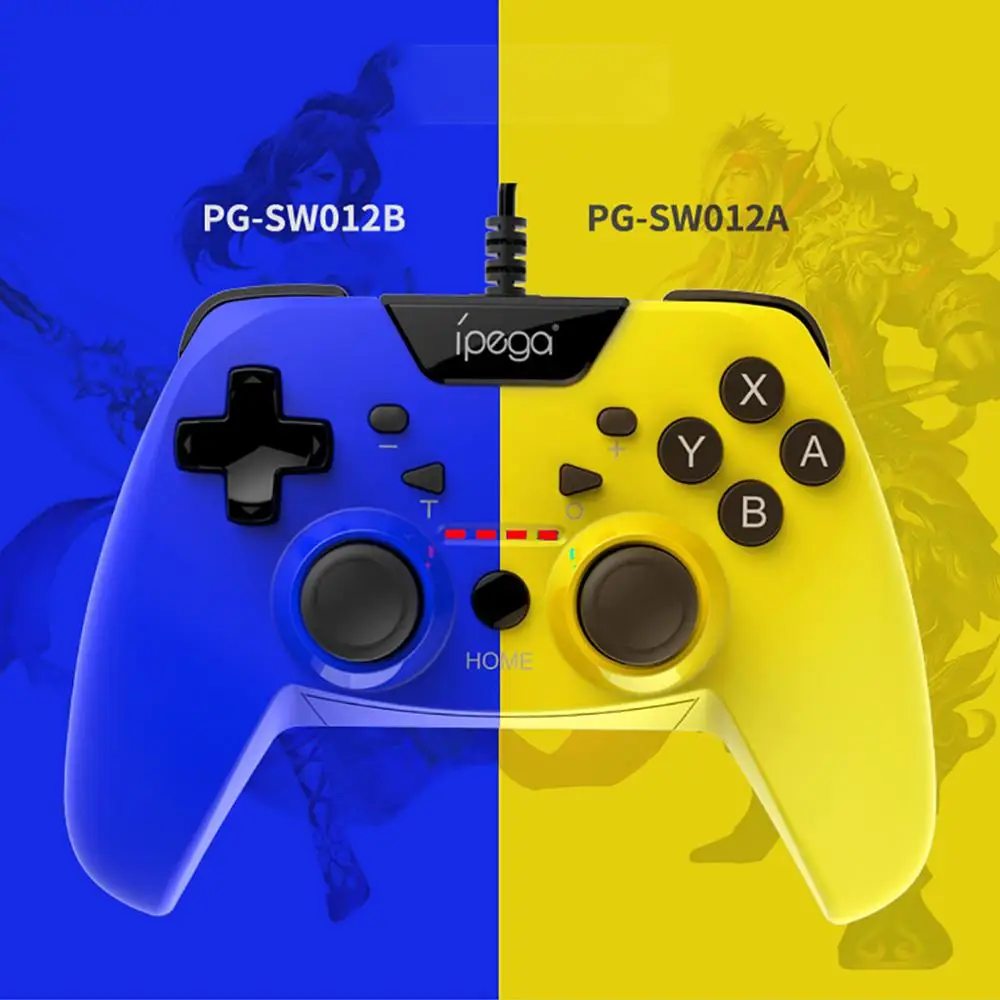 best selling 2019 iPEGA PG-SW012 Wired Game Controller Gamepads Dual-Vibration Turbo for Switch PS3 PC Android dropshipping | Электроника