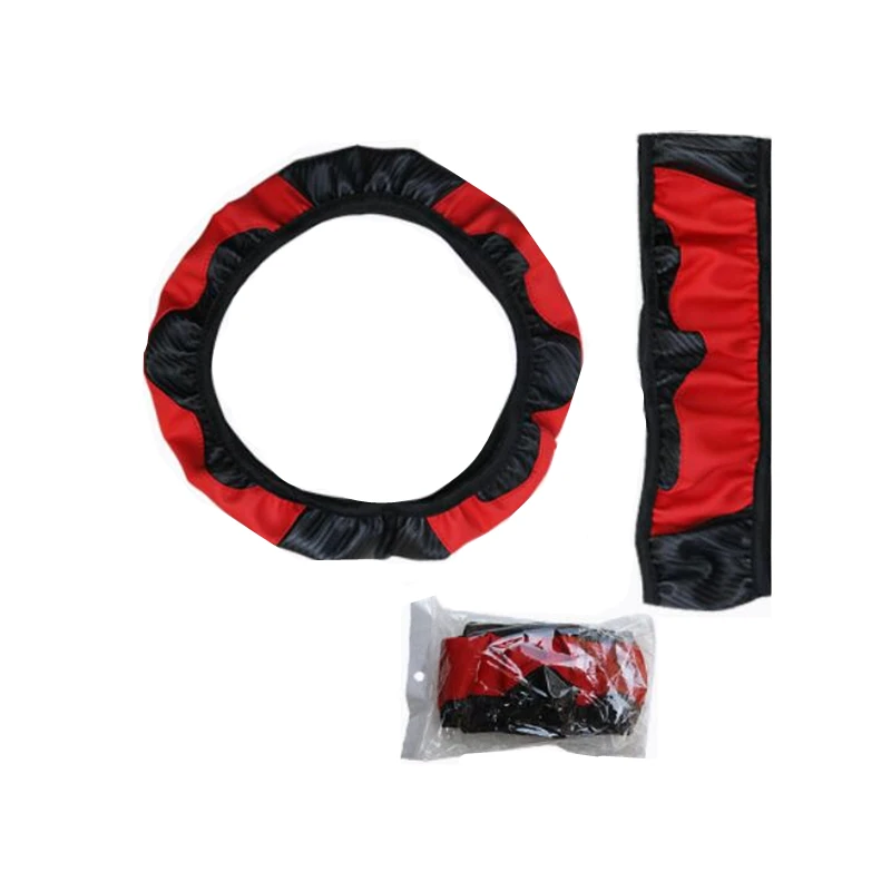 

Car Steering Wheel Cover Breathable PU Leather Wheel Cover Auto Decoration Carbon Fiber Steering Wheel Cover Cubre Volante Auto