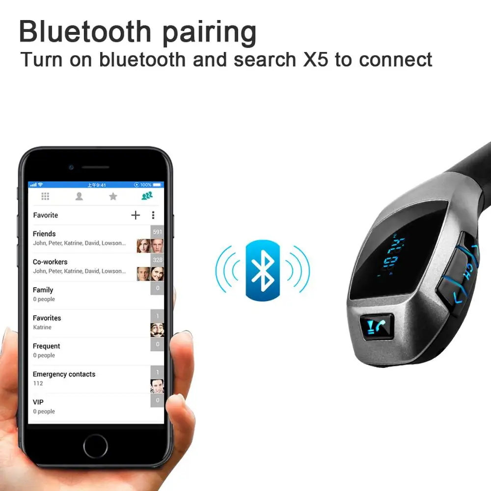 Автомобильный MP3-плеер CDENFM Bluetooth приемник TF карта свободные руки вызов USB