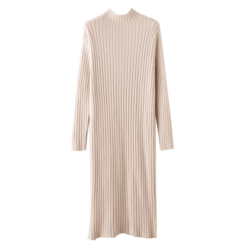 Длинный свободный свитер большого размера вязаный зимний Макси-Скейтер модное