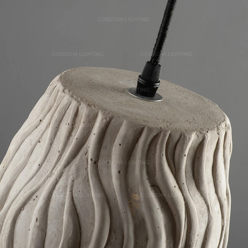 Бетонные подвесные лампы в стиле лофт ретро Кухонные светильники винтажные