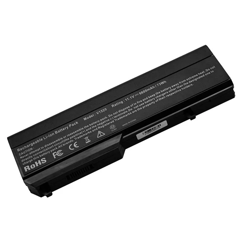 ApexWay 6600 mAh Laptop Battery For dell Vostro 1510 1520 2510 1310 1320 0N241H 312-0724 K738H N950C T114C U661H451-10655 | Компьютеры и
