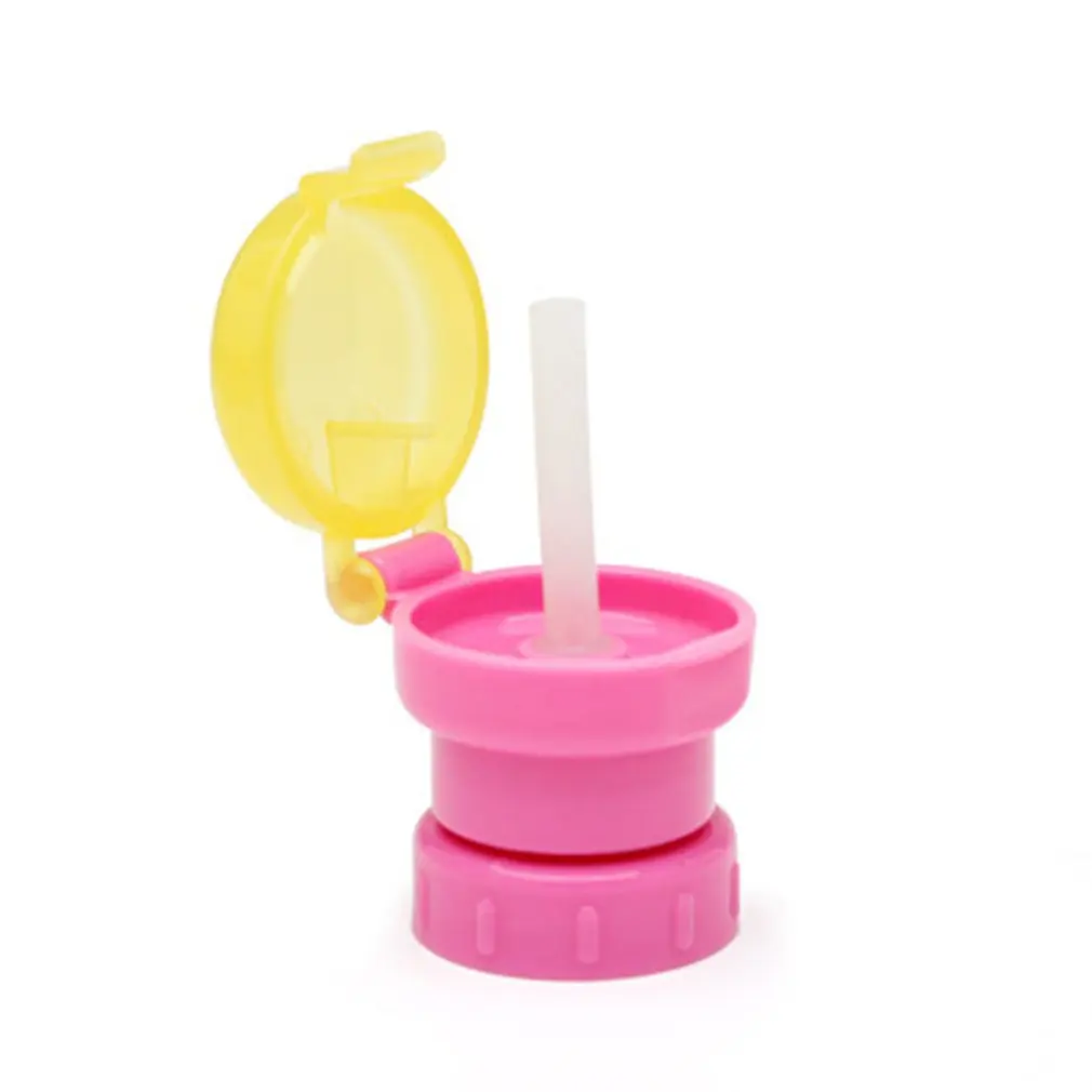 

2020 Water Drinking Bottle Cap Cover Replacement With PP Silicone Food Grade Water Bottle Straw for Kids Children Feeding Drink