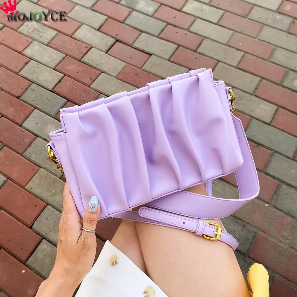 

Popular Simple Female Daily Bag Fashion PU Leather Shoulder Bags Women Solid Elegant Travel Messenger Handbags