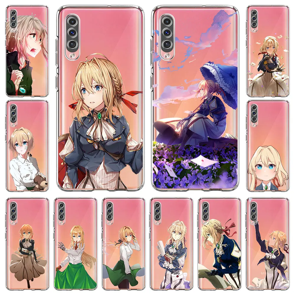 

Anime Violet Evergarden Phone Case For Samsung Galaxy A50 A70 A20 A12 A30 A10 A40 A10s A20e A20s A02s Clear Silicone Cover Coque