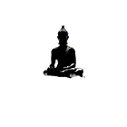 Виниловая наклейка на стену Будда, дневная зернистая мантра, медитация, домашнее искусство, декор для йоги, декоративная наклейка для комнаты GXL14