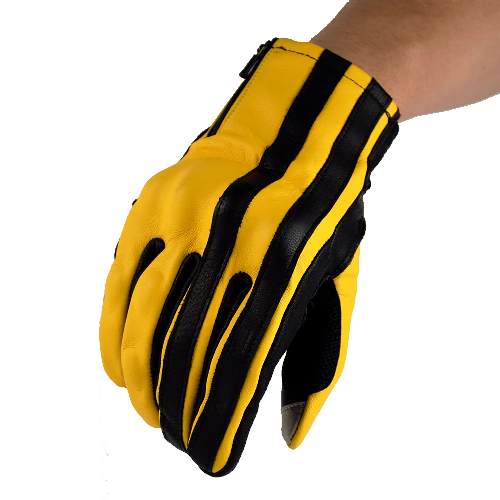 Винтажные Кожаные Мотоциклетные Перчатки KOMINE стрит Чоппер перчатки с закрытыми